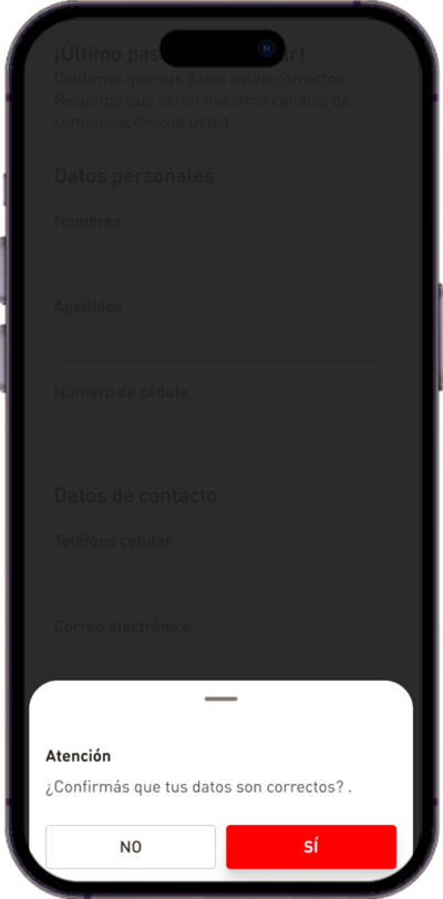 Aceptá los términos y condiciones